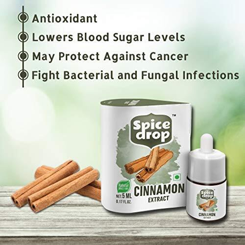 Spice Drop Dessert Combo | Natural Extract Cinnamon 5ML and Natural Vanilla Extract 20ML | Essence for Cooking, Baking, Food, Milk, Ice Cream, Cake | No Preservatives | Non-GMO | Paleo Keto Friendly