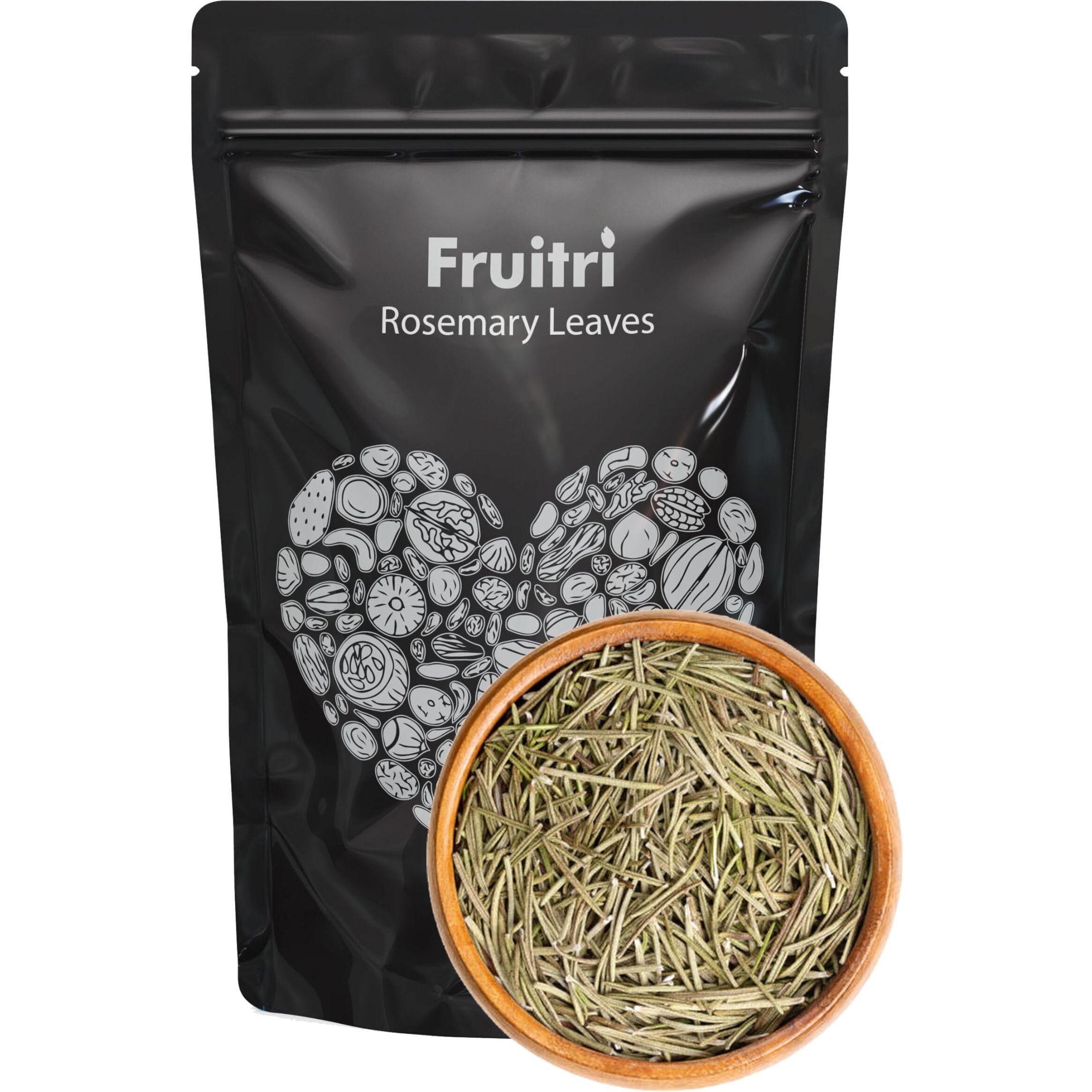 Fruitri Premium Rosemary Dried Leaves - 100gm | Organic Rosemary Leaves for promoting hair growth and enhancing culinary dishes