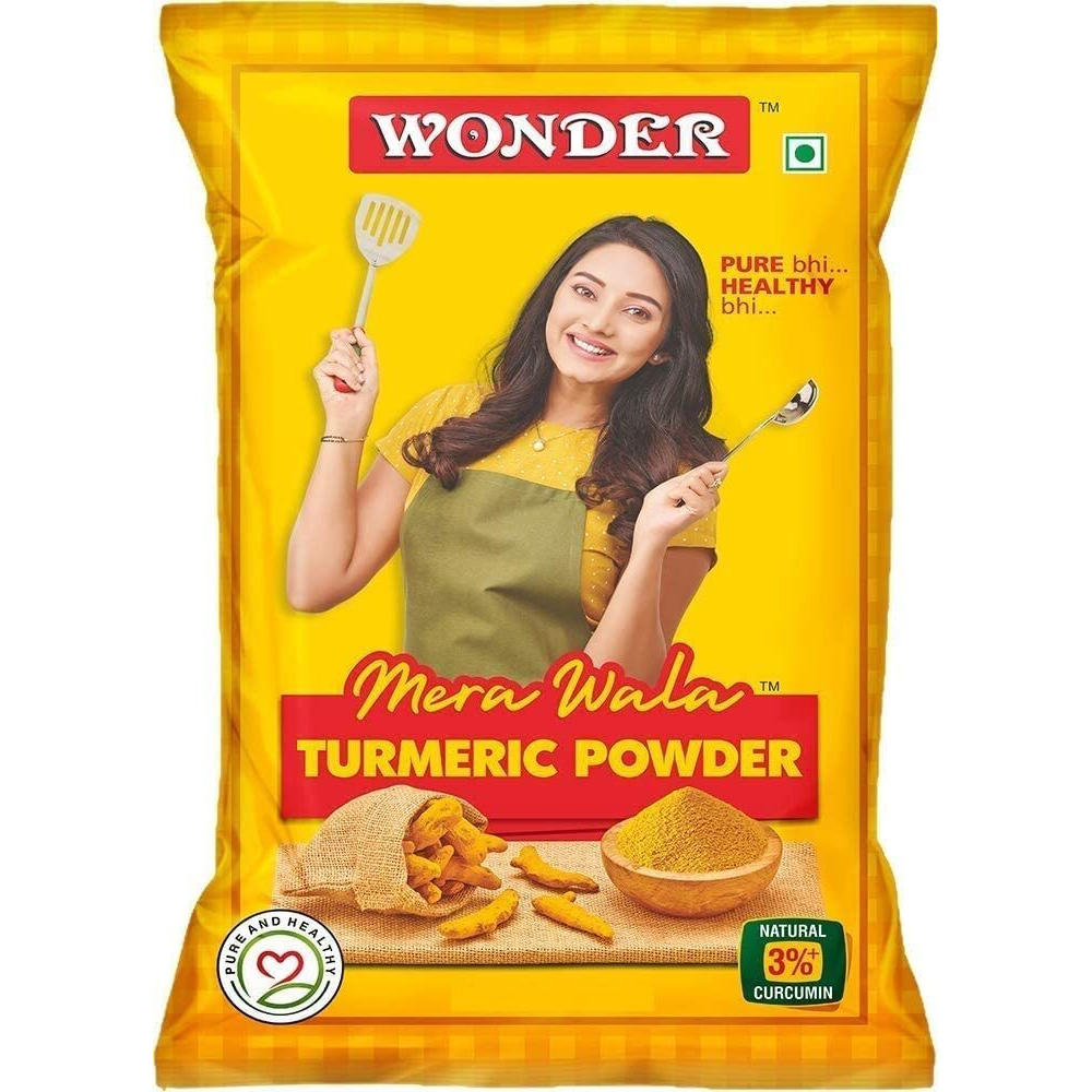 Wonder Mera Wala Turmeric (Haldi) Powder Pure and Natural (1kg) / Selam Haldi Powder/No Artificial Flavour Added