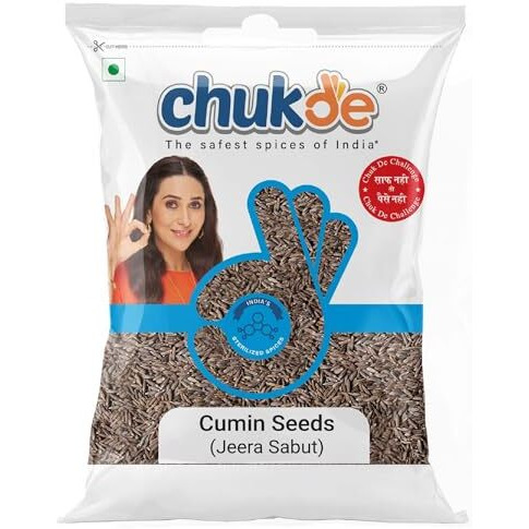 CHUKDE Jeera Sabut, Cumin Seeds Whole Spices - 500 Gm