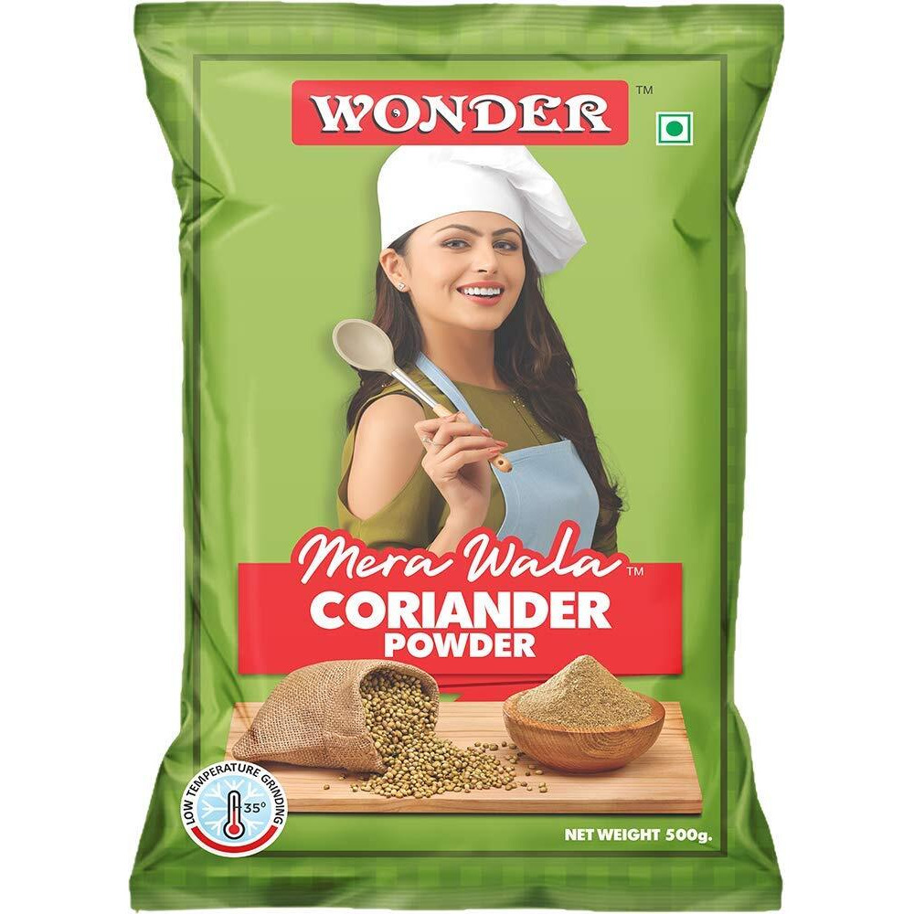 WONDER Mera Wala Coriander Powder/Dhaniya/Dhana Powder 500G / No Artificial Flavour Added/For Healthy & Flavourful Cooking, 500 Gm