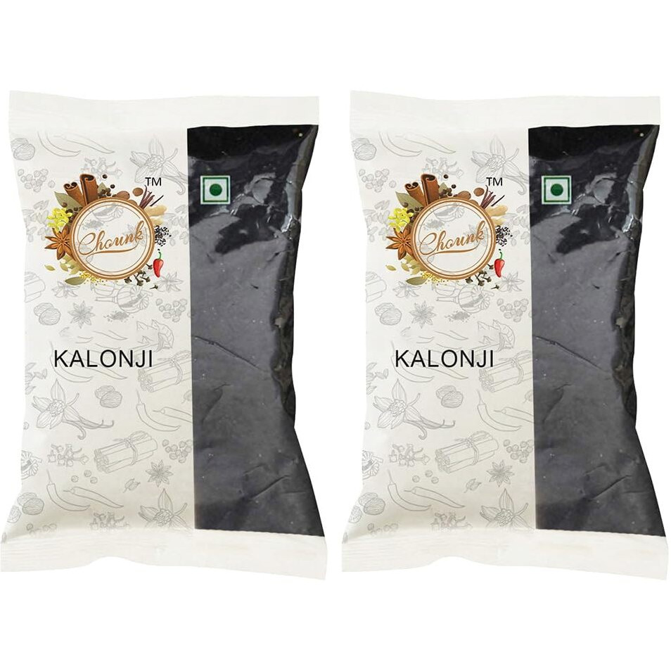 Chounk Kalonji Seeds 200g (100g x Pack of 2) Natural Black Cumin Seeds Kala Jeera with No added Preservatives