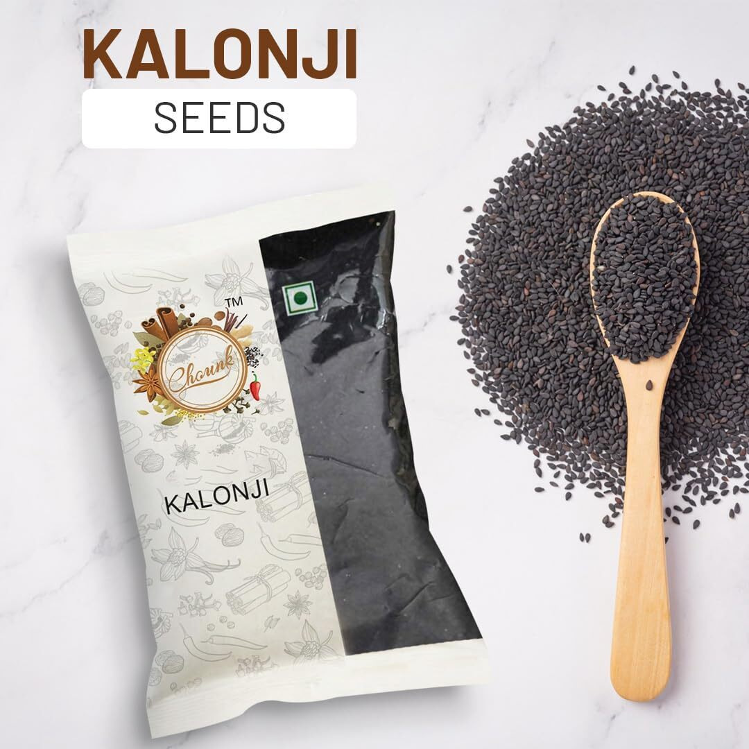 Chounk Kalonji Seeds 200g (100g x Pack of 2) Natural Black Cumin Seeds Kala Jeera with No added Preservatives