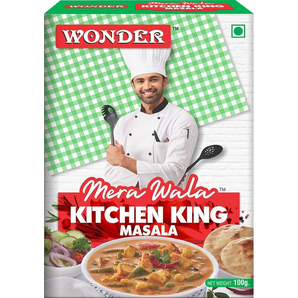 Wonder Mera Wala Kitchen King Masala, (100G)/ Blended Spice Mix/for Delicious & Flavourful Cooking/No Artificial Flavour Added