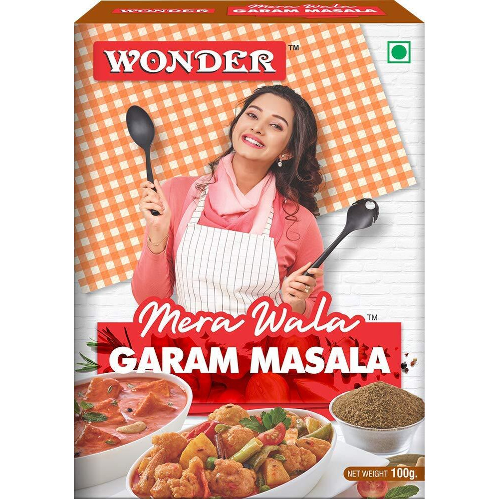 Wonder Mera Wala Garam Masala Powder, (100G) / Aromatic Blended Spices/for Delicious & Flavourful Cooking/No Artificial Flavour Added