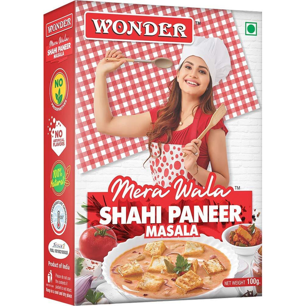 Wonder Mera Wala Shahi Paneer Masala, (100G) / for Delicious & Flavourful Cooking/No Artificial Flavour Added