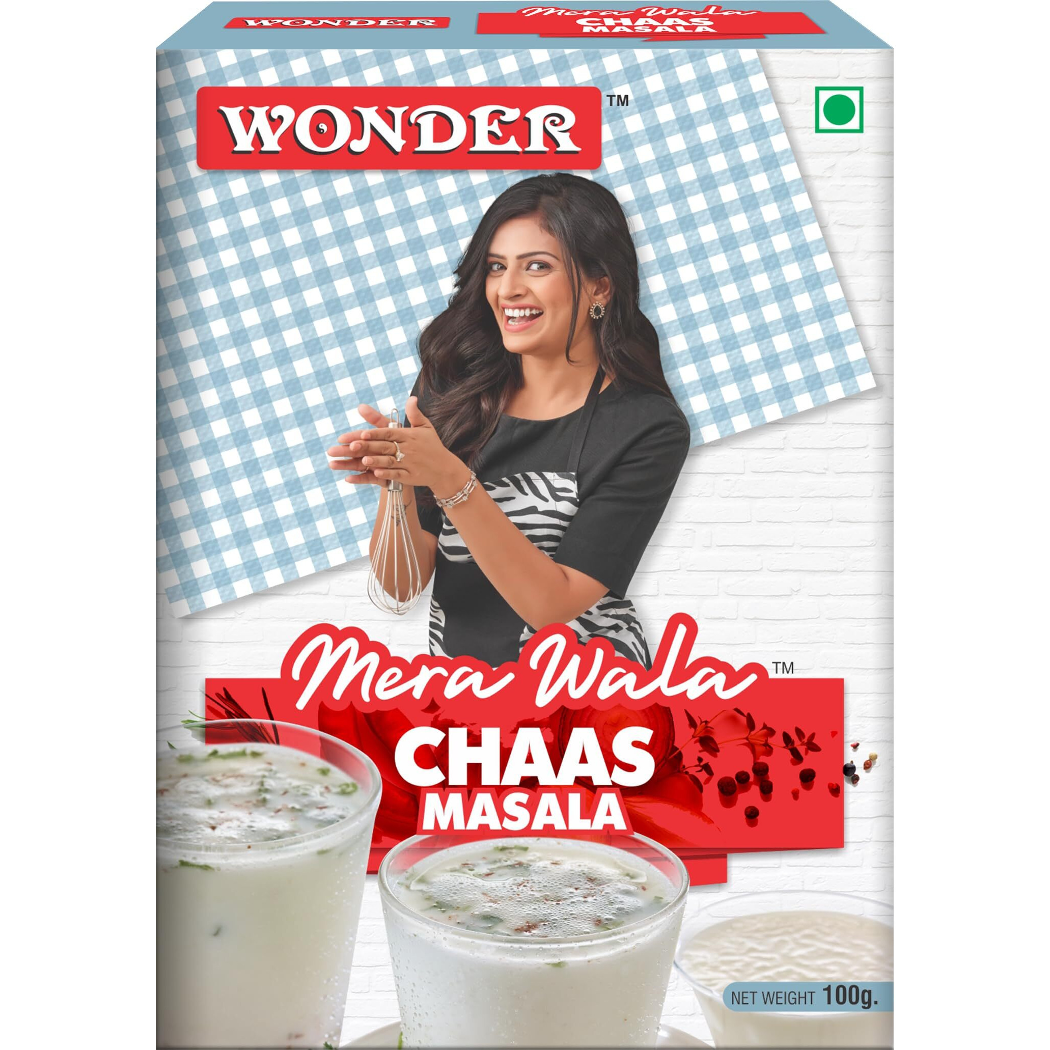 Wonder Mera Wala Chaas (Buttermilk) Masala, (100g)/ Gujarati Chas/Chhach Masala Powder/Fresh & Natural/No Artificial Colour & Flavour Added