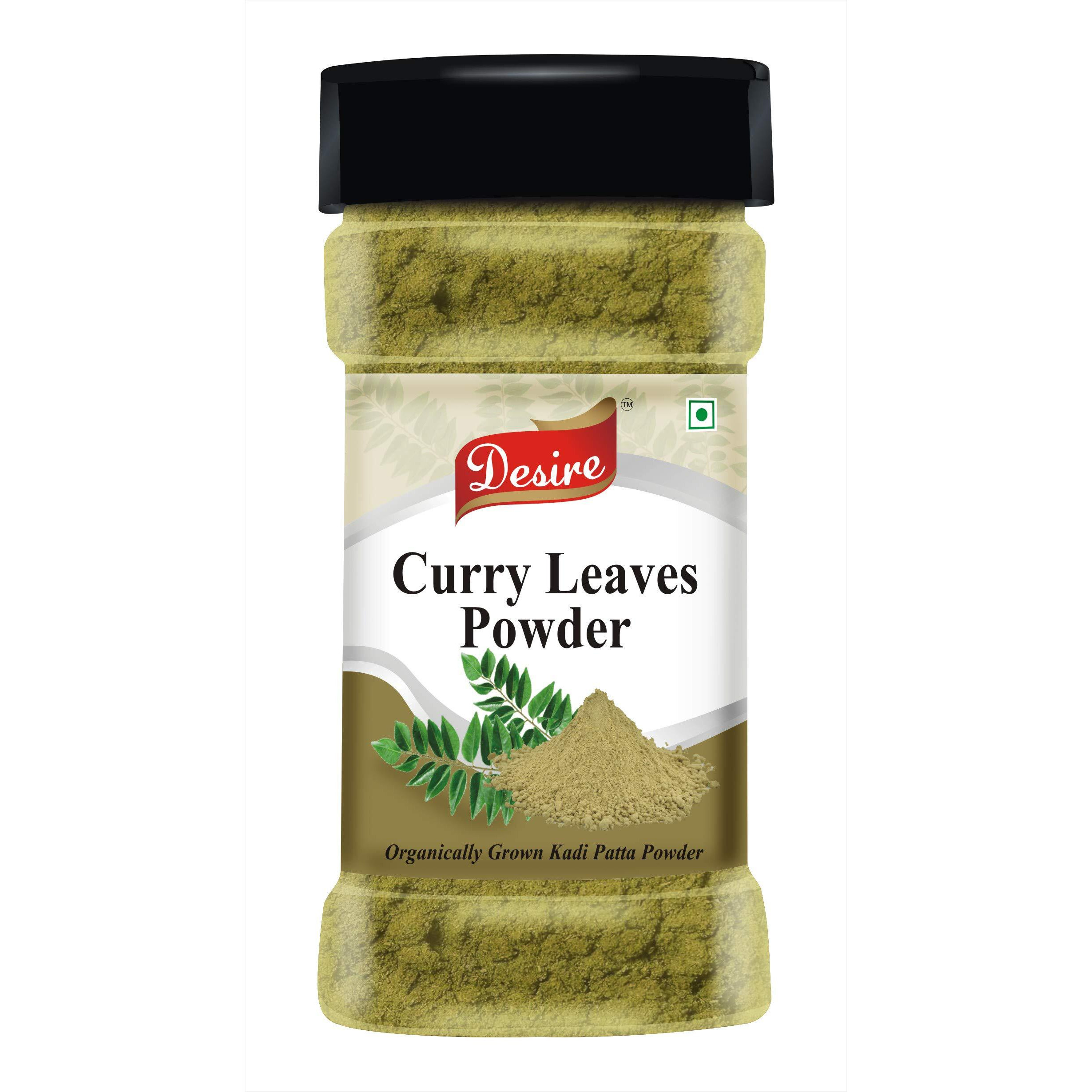 Desire Curry Leaf Powder 80 Gram [Dried Kadi Patta Powder]