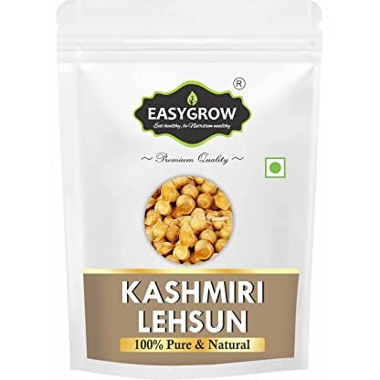 Easygrow Kashmiri Garlic Kashmiri Lehsun Single Clove - 200 GM - Fresh & Natural Snow Mountain Garlic (200GM)