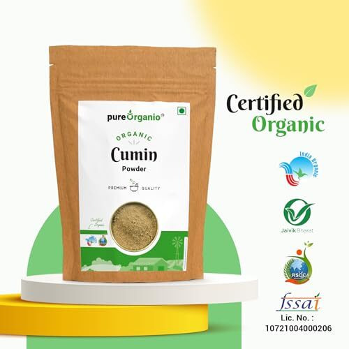 Pure Organio Organic Jeera Powder - Organic Cumin Powder (350 Gm)