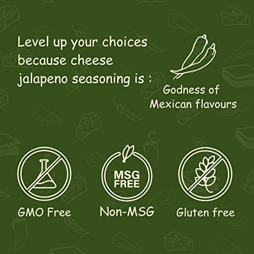 GRELLA Cheese Jalapeno Seasoning Powder|125 Grams X 2|For Popcorn,Nachos,Pasta,Fries,Dips&Other Snacks By-Season It Up,Theater Cheese Popcorn Powder|Jalapeno Cheddar Cheese Powder ( Pack Of 2)