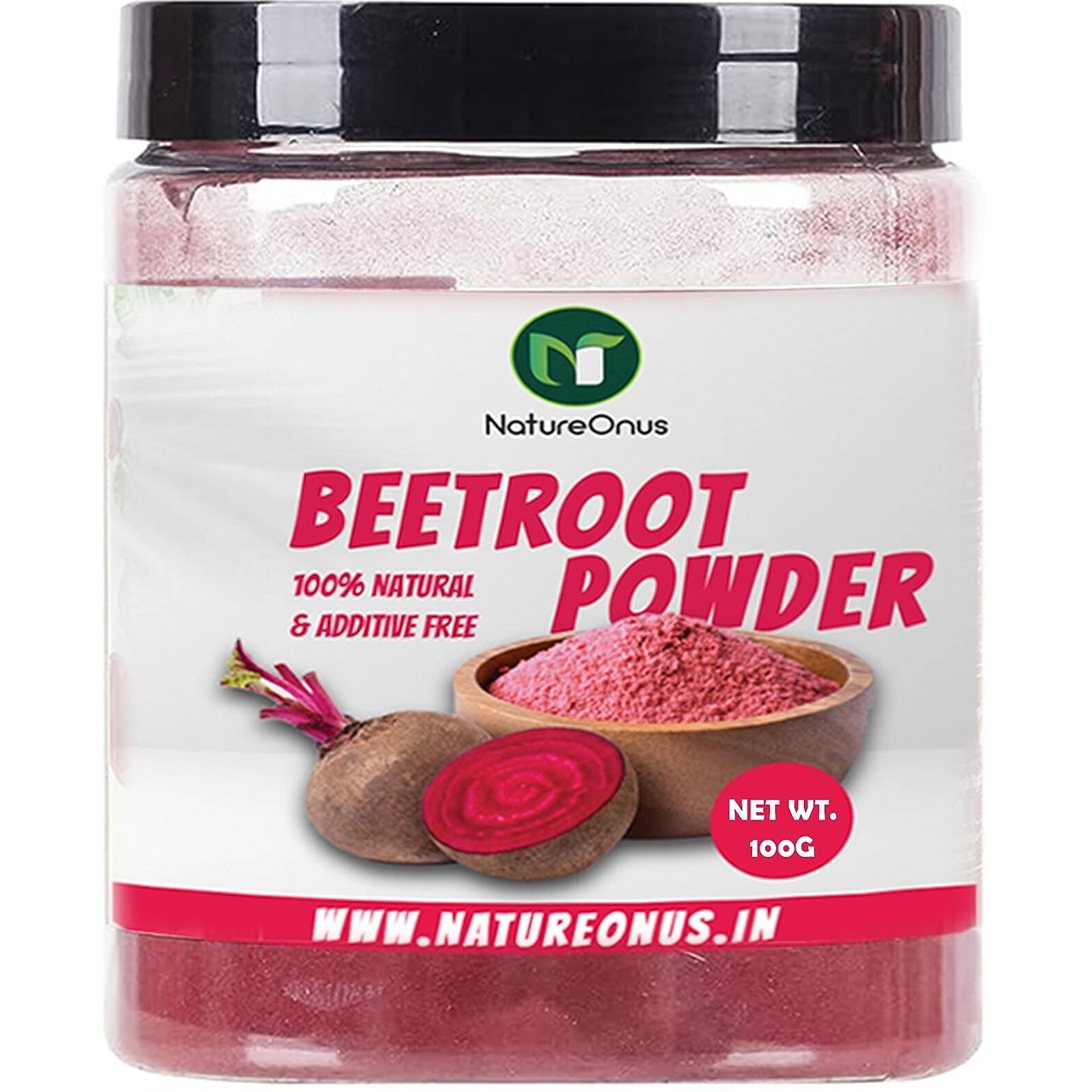 NatureOnus Beetroot Powder 100g | 100% Natural & Additive Free