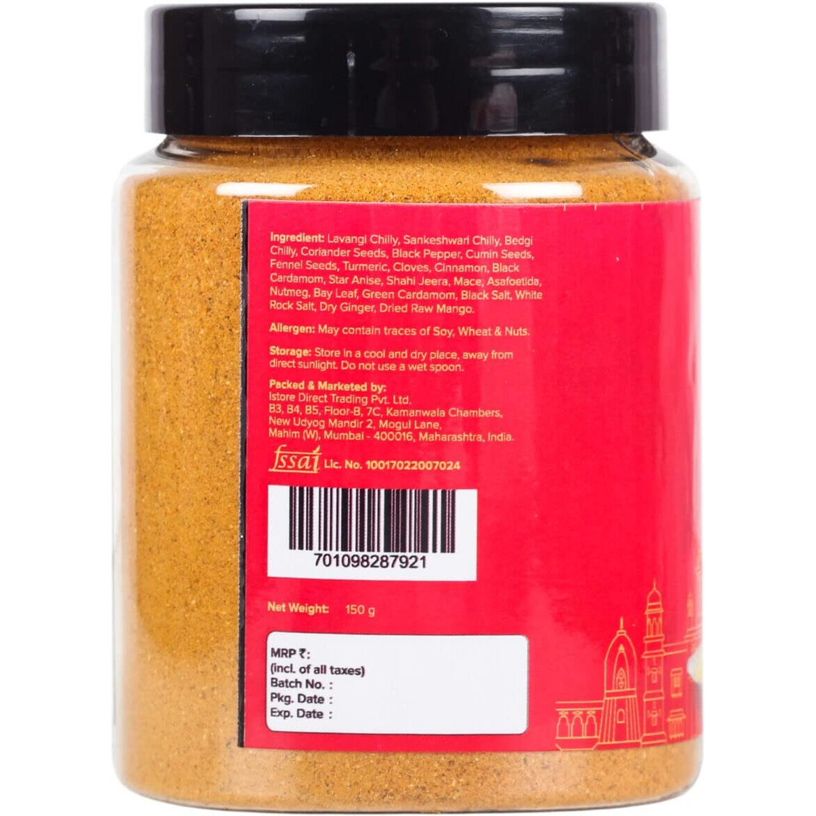 Urban Platter Jeeravan Masala, 150g (Indori Poha Masala, Chatpata Masala for Street Style Pohe, Sprinkle on Poha, raita, fruit chaats and even pakoras)