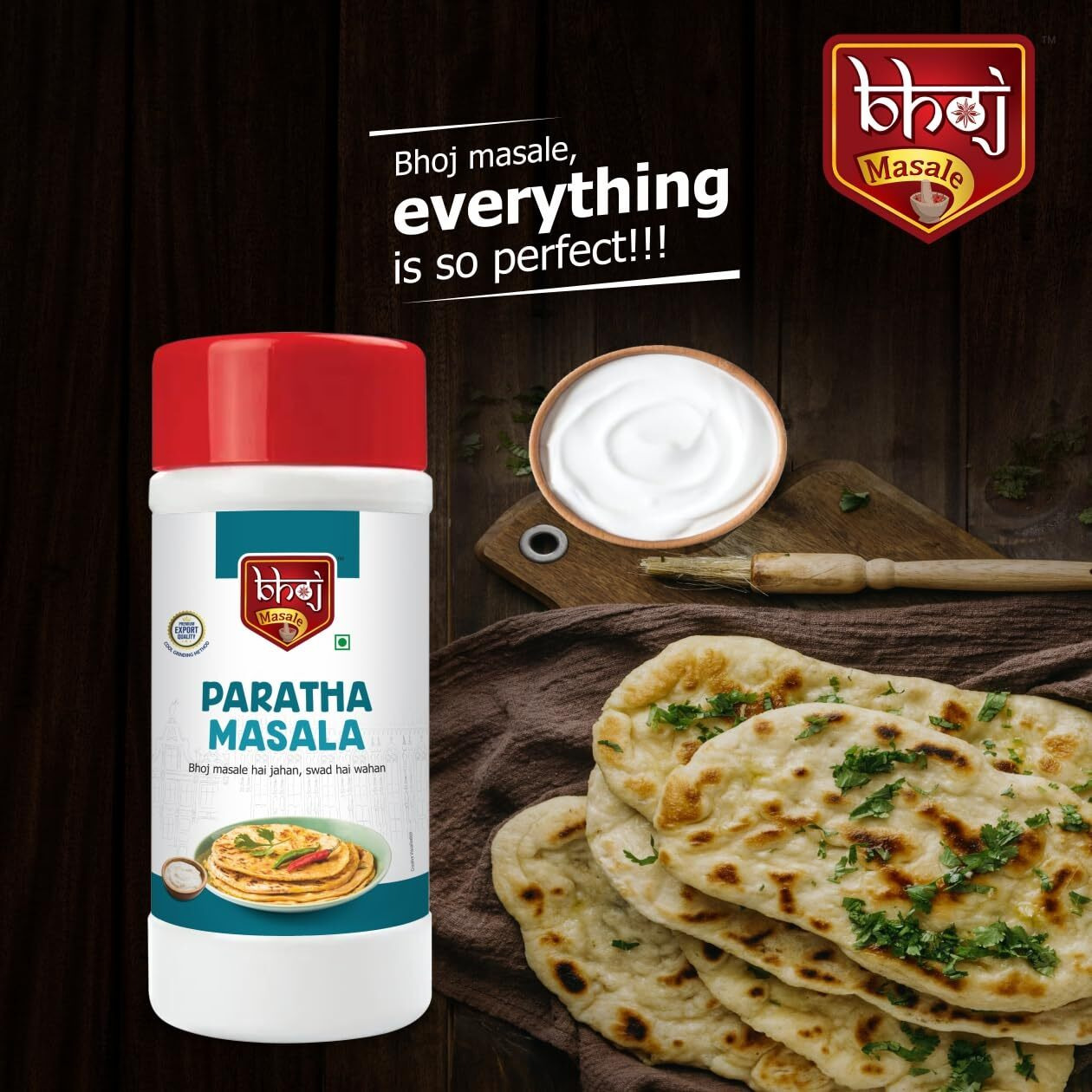 Bhoj Masale Paratha Masala 450GM | Premium Artisanal Spices with Rich & Strong Flavour | Ready to Use | No added colours