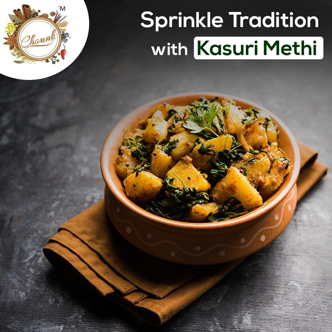 Chounk Kasuri Methi 300g Natural Kasoori Methi with No Added Flavor & Preservatives