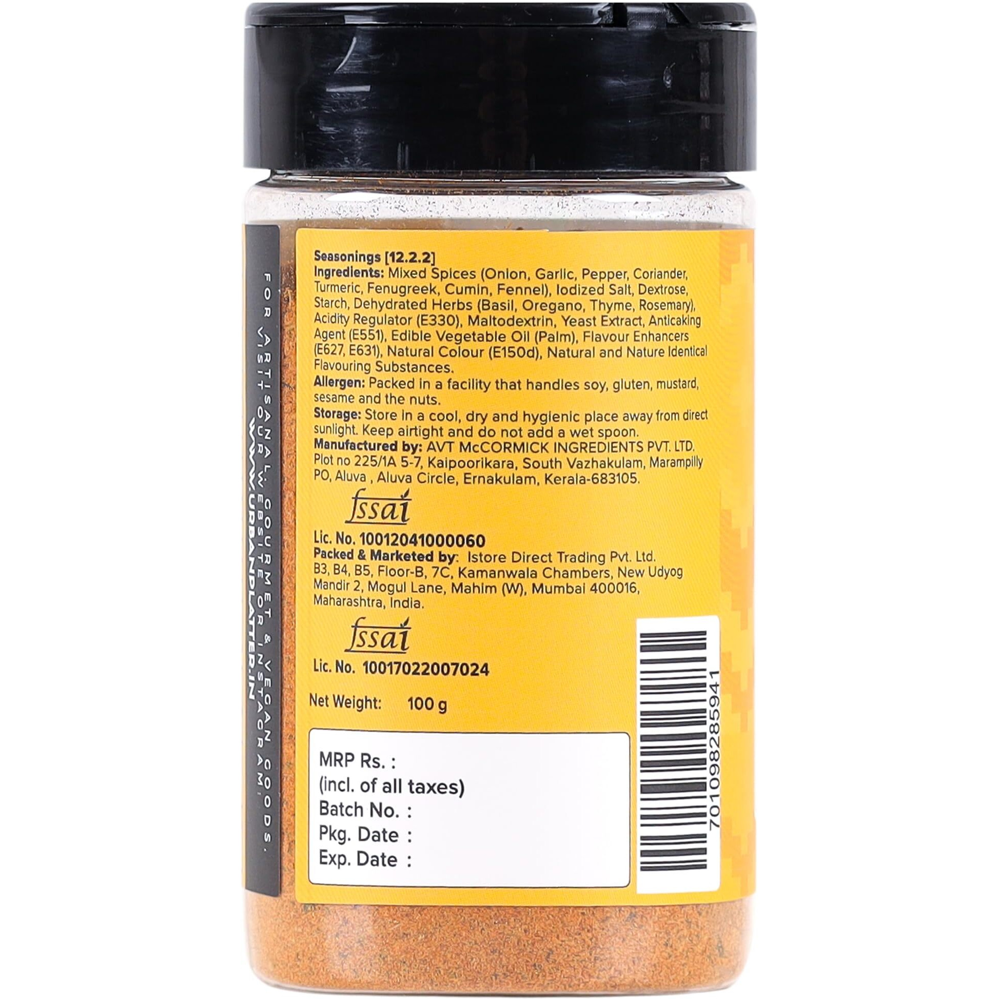 Urban Platter Mexican Fajita Seasoning, 100g