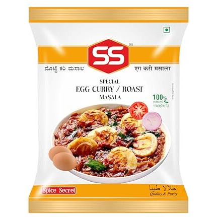 SS Masalas Egg Masala Powder 350g (70g Pack of 5). Ready Mix Spice for Delicious Egg Curry/Roast/Burji/Omlette Recipes