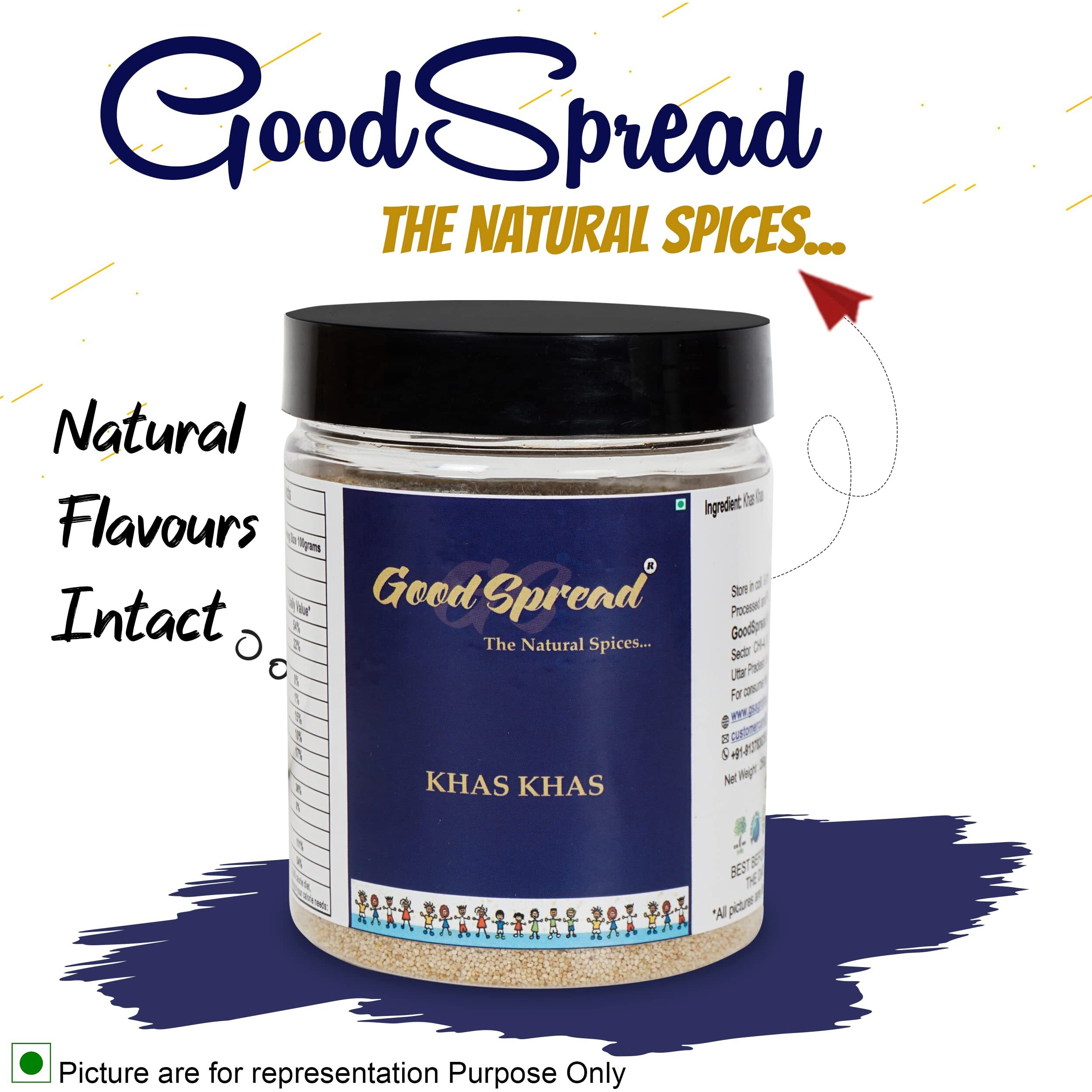 GoodSpread Nutrient-Packed Poppy Seeds 500 gm - Boost Your Health and Well-Being with Organic Khas Khas, Posto, Khus Khus