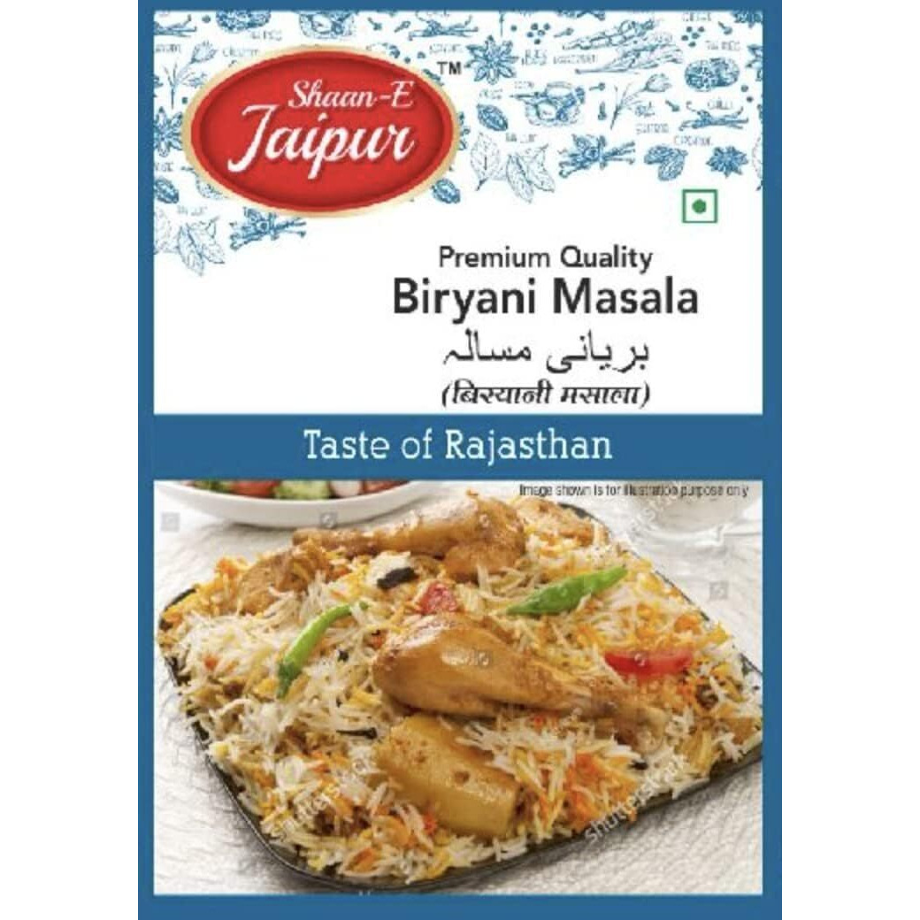 Shaan-E Jaipur Biryani Masala,Perfect blend of Indian spices | 50 gm Each (Pack of 1) | Biryani Masala | SEJ_Biryani Masala