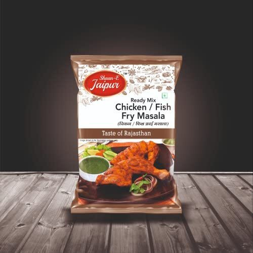 Shaan-E Jaipur Chicken Fish Fry Masala | Chicken Fry Masala | Fish Fry Masala | Fish Masala | Chicken Masala 80gm Each (Pack of 2)