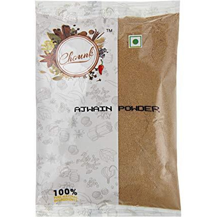 Chounk Spices 100% Natural Ajwain Powder 200g Preservatives Free Carom Seeds Bishops Weed Powder Pack of 2 x100g