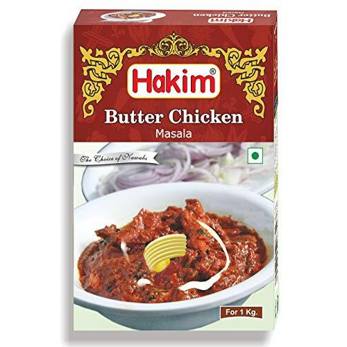 Hakim IndiaS 1St Authentic Mughlai Butter Chicken Masala - Pack of 6-50 Grams Each