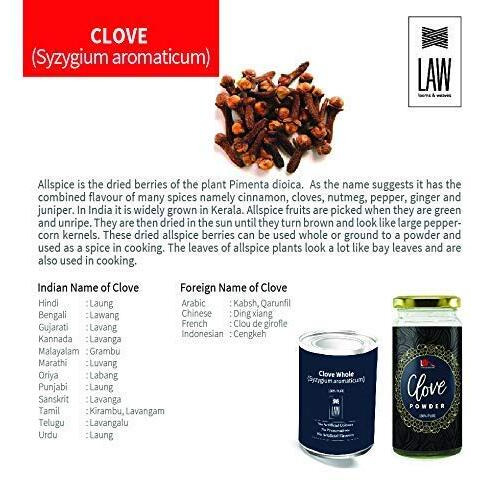 looms & weaves -100% Pure and Natural Clove (Laung) - 50 gm