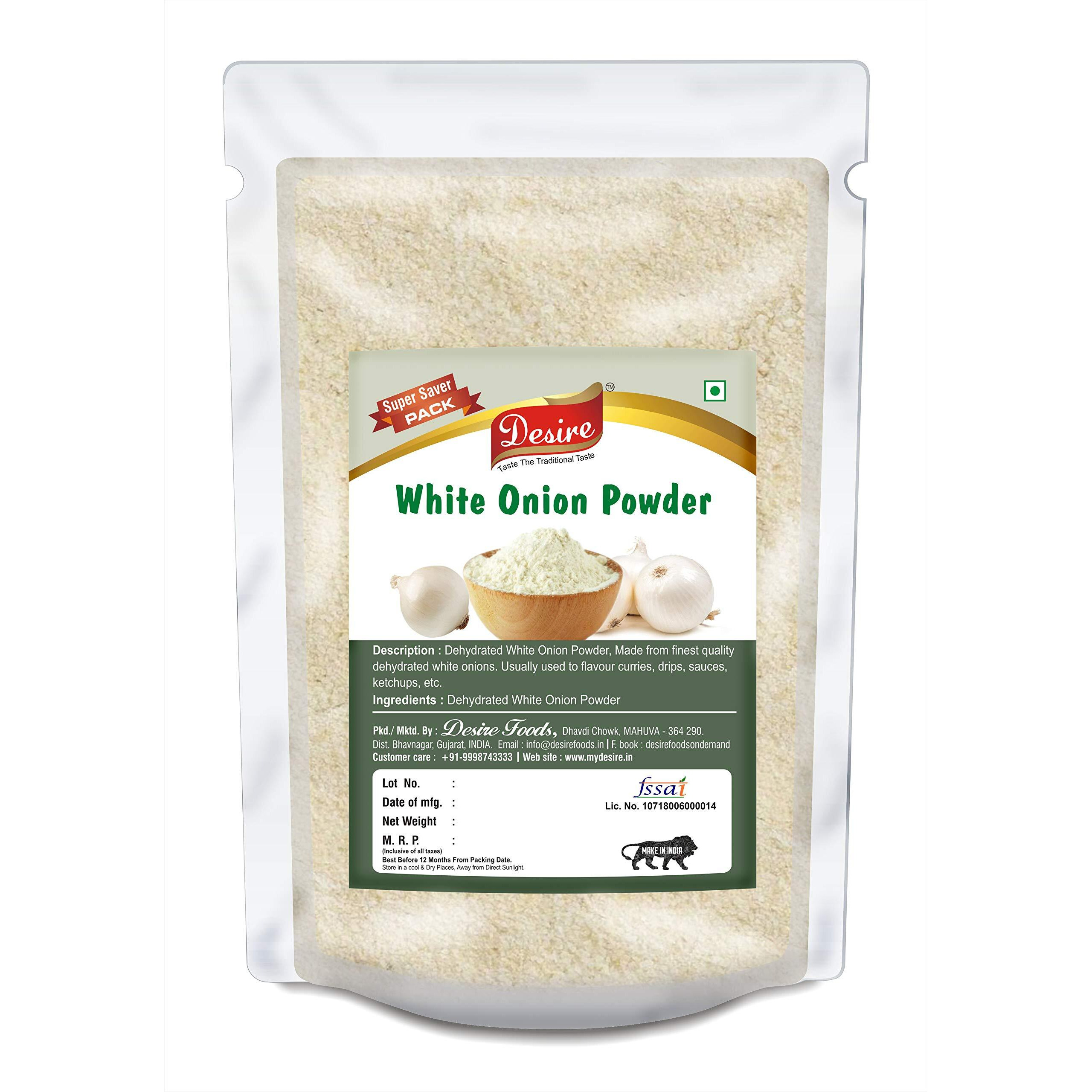 Desire Dehydrated White Onion Powder, 500 Gram