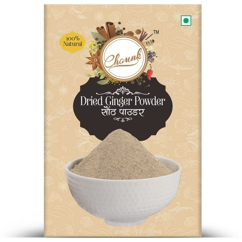 Chounk Dry Ginger Powder (Sonth/Soonth/Saunth/Sauth) - 300g (100g x 3 Pack) | Dry Adrak Powder | Pure & Natural Ingredients