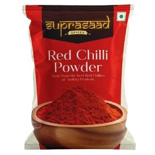 Suprasaad Red Chilli (Lal Mirchi) Powder 200gms | No Added Flavours and Colours | Rich Taste & Strong Aroma | Naturally Spicy | Quality Guaranteed