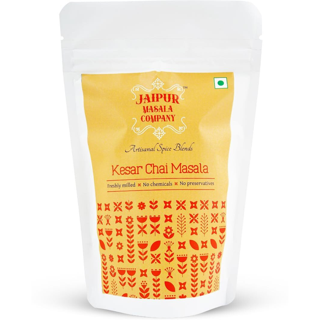 Jaipur Masala Company - Kesar Chai Masala 500 gm | With Kashmiri Kesar, 100% Natural, 9 Premium Spices, For Kadak Masala Tea