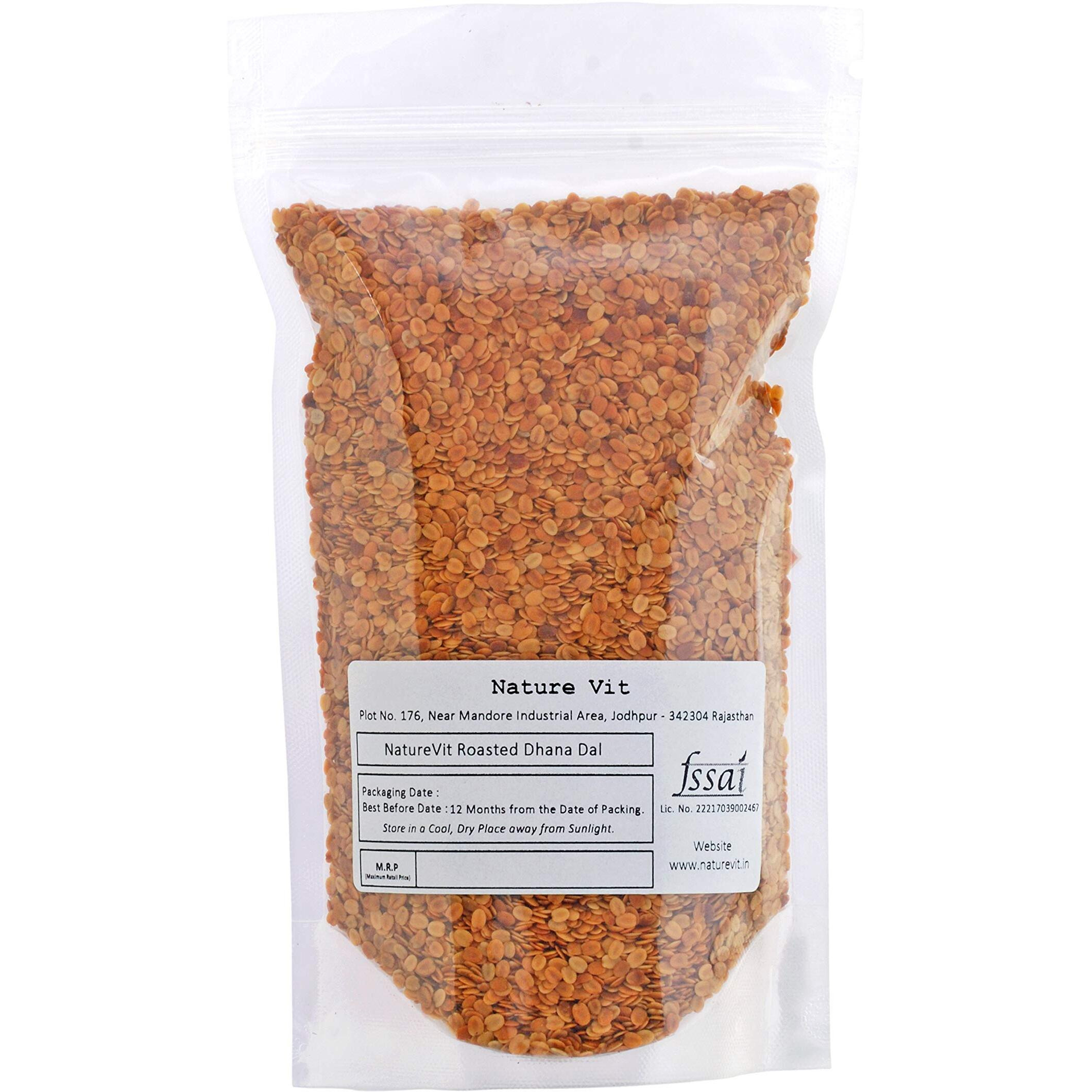 NatureVit Roasted Dhaniya Dal, 5 Kg [1 Kg x 5 Packets]