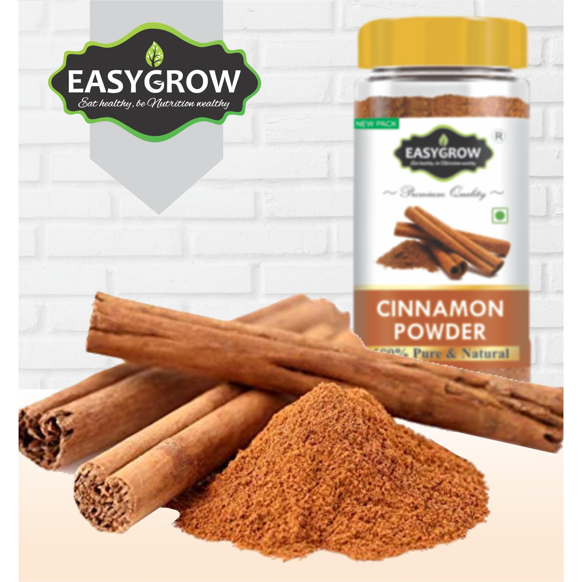 Easygrow Premium Cinnamon Powder, Dalchini Powder - 100gm, Dalchini Powder For Weight Loss