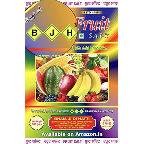 bjh Fruit Salt | Chat Masala (Pack of 9x100gms)(Also as Shikanji Masala ( for |Bread Toast| Dahi bhalla| Aloo Chat| Paneer | Boiled Egg and Many Other)