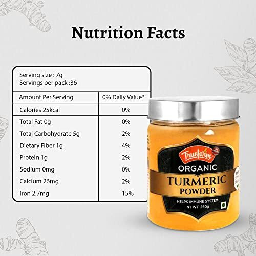 Truefarm Organic Turmeric Powder | Immunity Booster Haldi Powder | Anti-Inflammatory & Anti-oxidant rich | Pure and Natural, No added Color or Flavour | NPOP Certified | Pack of 2 (250g each)