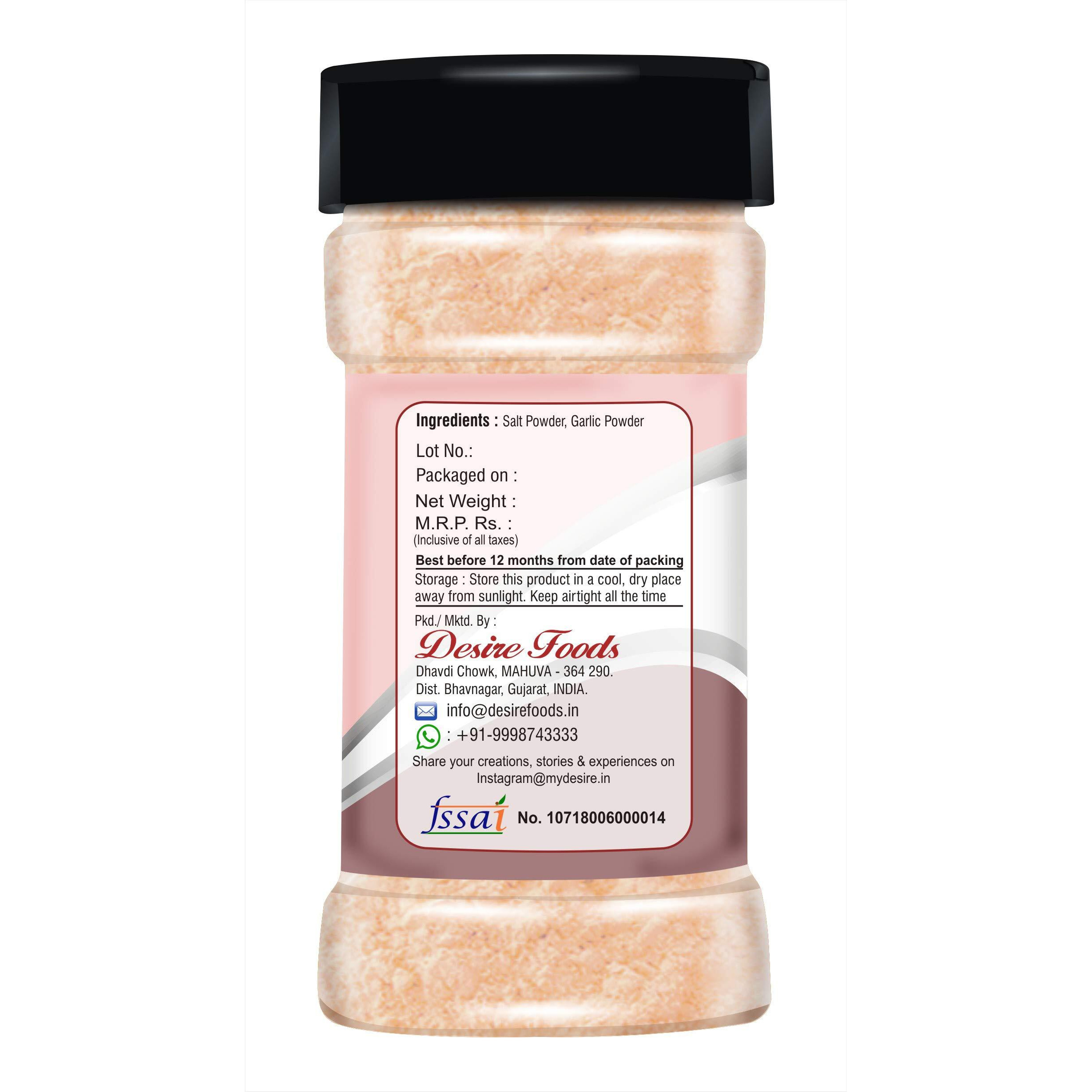 Desire Garlic Salt 200 Gram In Jar