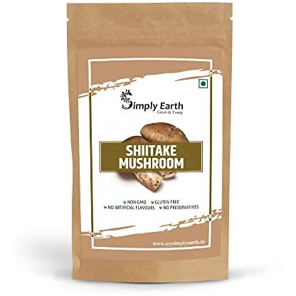 Simply Earth Shiitake Mushroom Extract Powder Supports Healthy Cholesterol & Helps BP Levels | for Immunity, Heart health | 100 GM