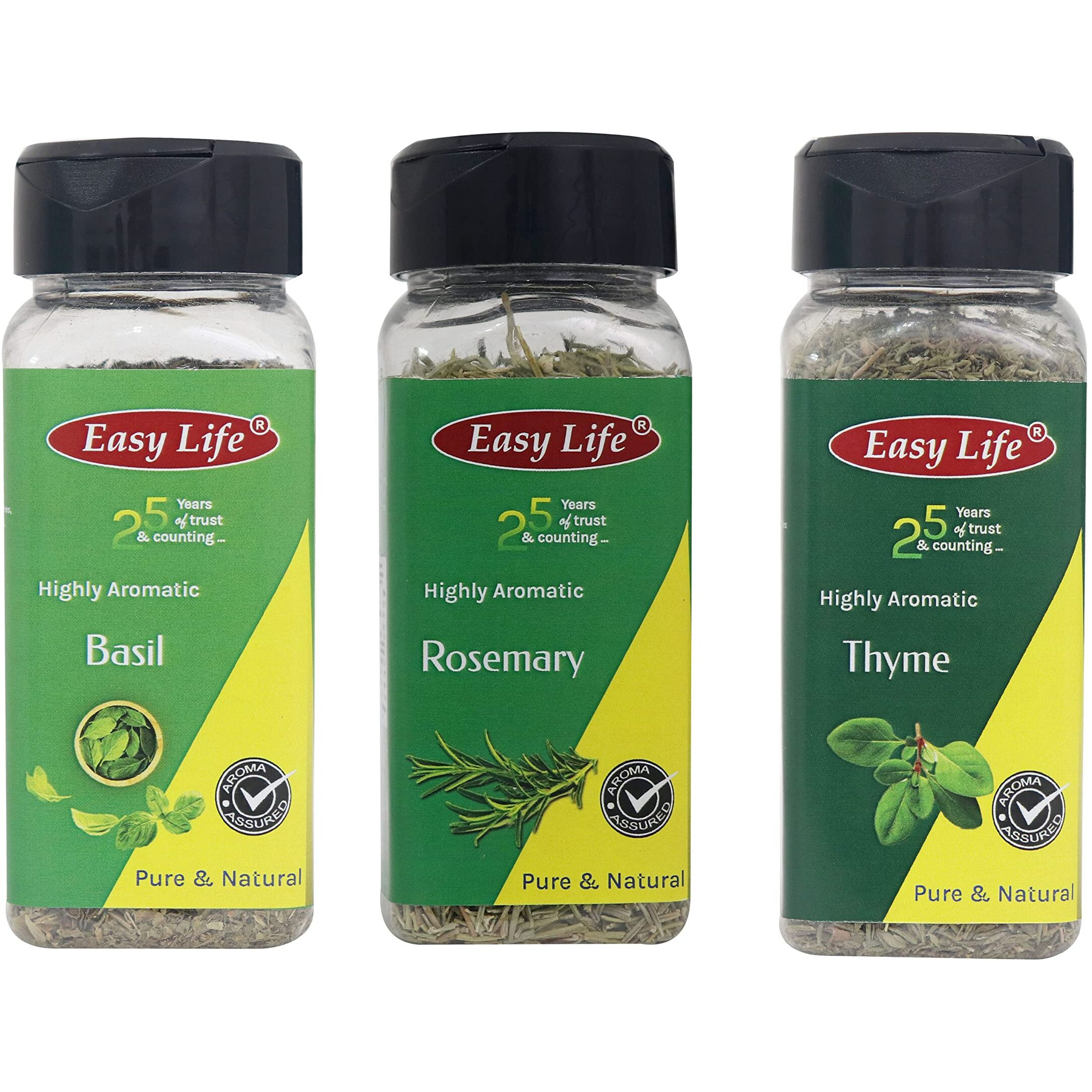 Easy Life Basil 20g, Rosemary 30g with Thyme 35g Combo