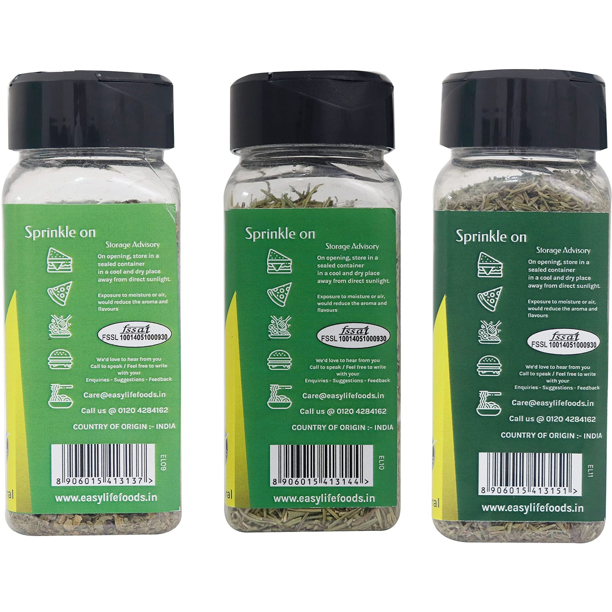 Easy Life Basil 20g, Rosemary 30g with Thyme 35g Combo