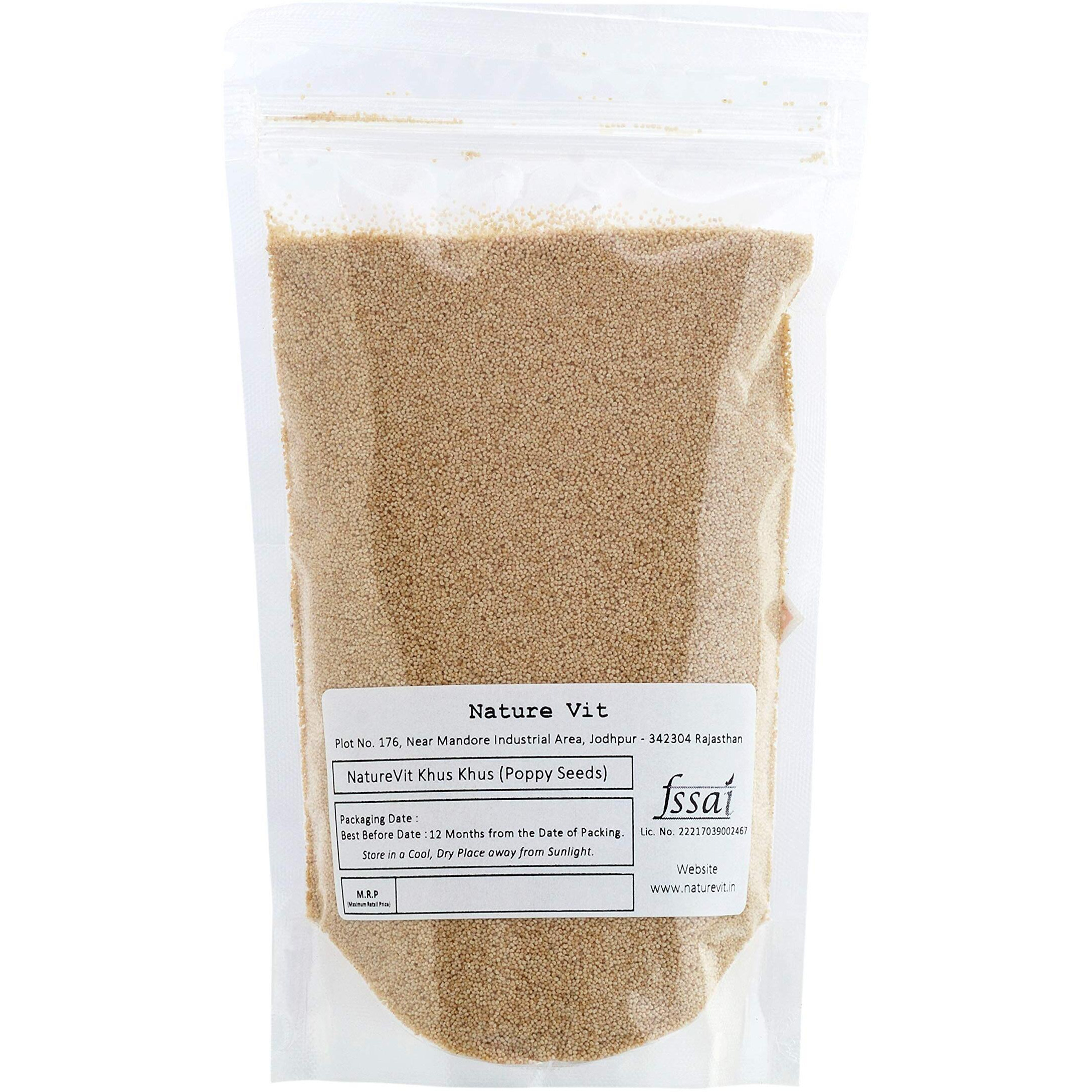 NatureVit Khus Khus, 200gm [Poppy Seeds]