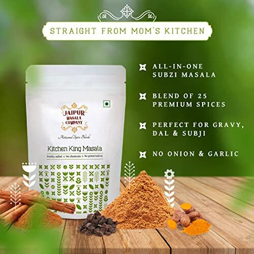 Jaipur Masala Company - Kitchen King 100gm | 100% Natural, 25 Premium Spices, For Authentic Indian Curry & Gravy