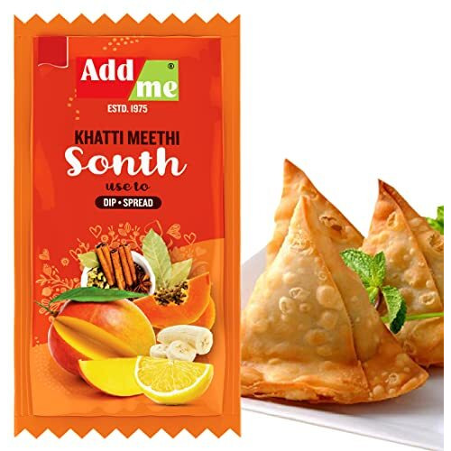 Add me Khatti Meethi Sonth sauces Sachet 12gm Each (Pack of 48 Sachet) dips 576 Gm