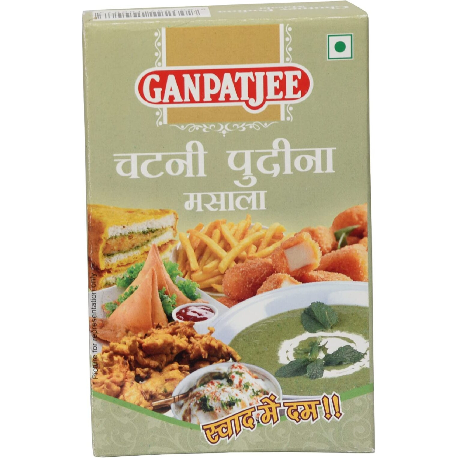 Ganpatjee Pudina Chutney Masala, 200G | PACK OF 100G X 2 | Ready To Use Mint Chutney Masala