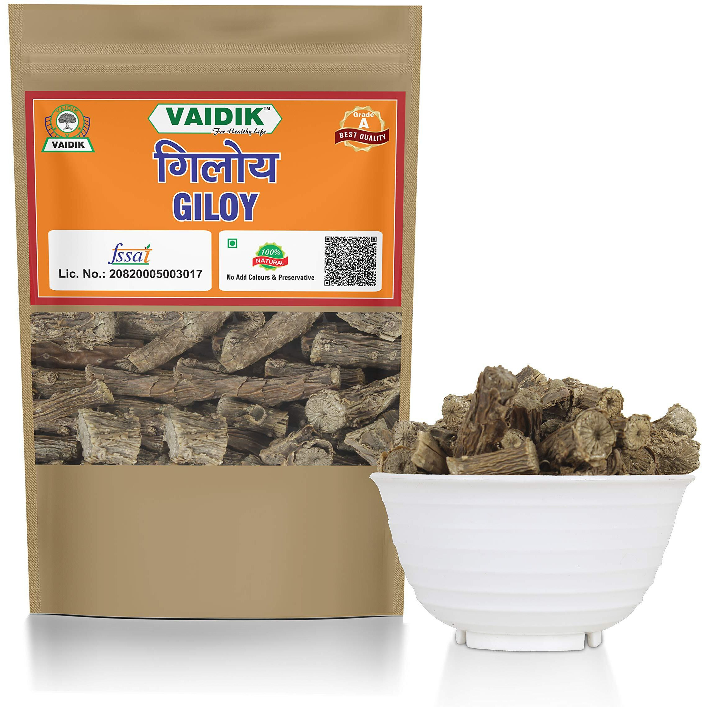 Vaidik Organic & Natural Whole/Raw Giloy - Geeloh - Guduchi - (400 Grams)