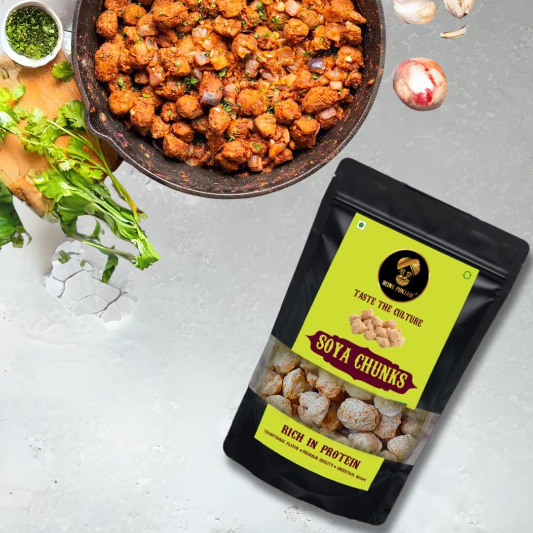 Being Punjabi Soya Chunks | 100% Natural | No Preservatives