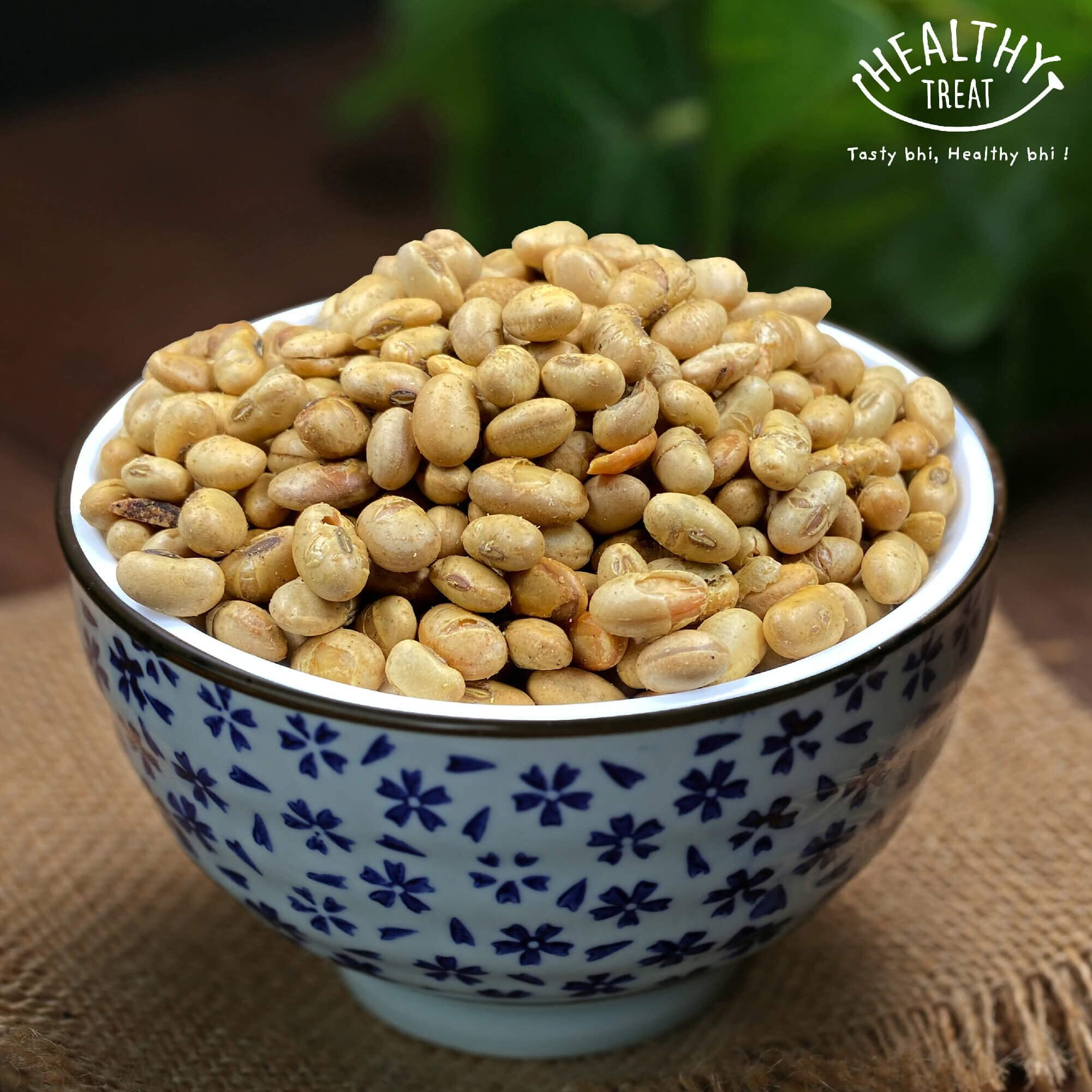 Healthy Treat Roasted Soyabean - Protein Rich 800 Gm|Crunchy, Tasty & Delicious|Natural Soya Bean Snack|Oil-Free, Non-Fried Snack|Healthy Soya Snacks (Pack Of 4-200 Gm Each)