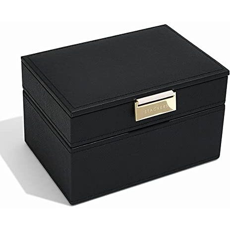 Stackers Black Mini Jewellery Box Lid