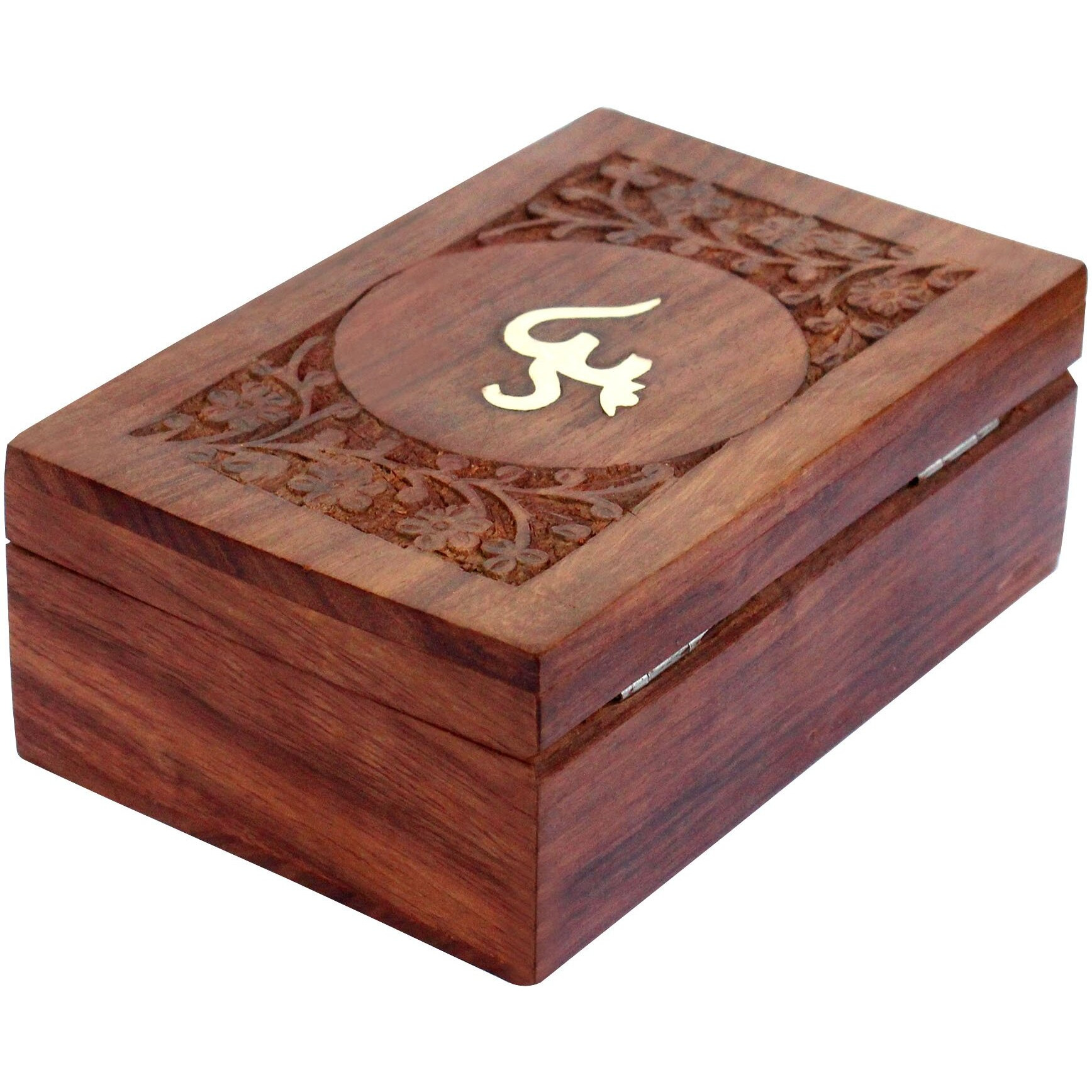 ITOS365 Handmade Wooden Jewellery Box for Women Jewel Organizer Om Beautiful Gifts