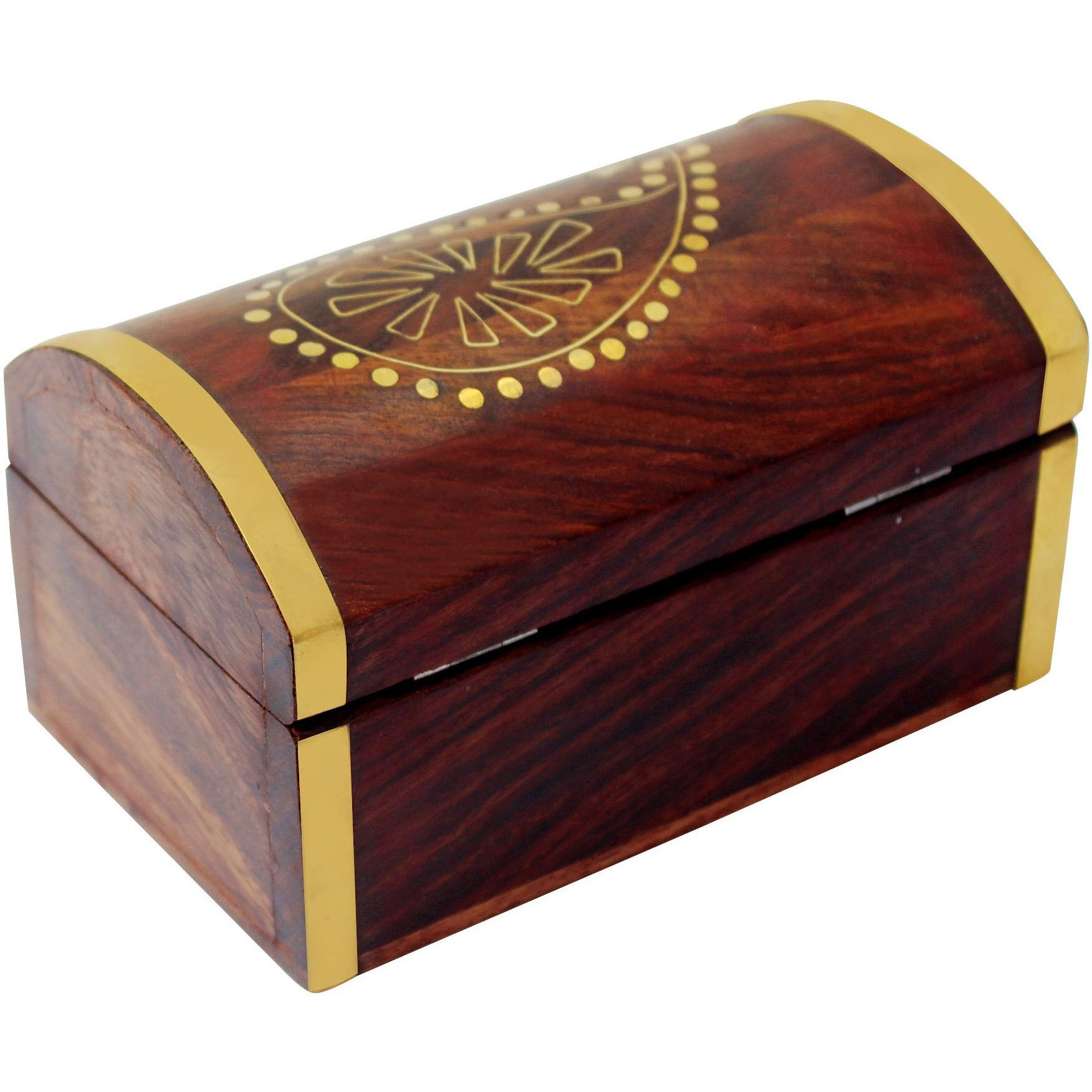 ITOS365 Handmade Wooden Jewellery Box for Women Jewel Organizer Gift Items - 6 inches