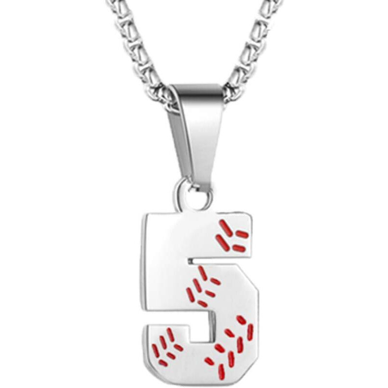 TLIWWF Inspiration Baseball Jersey Number Necklace Stainless Steel Charms Number Pendant for Boys Men (5)